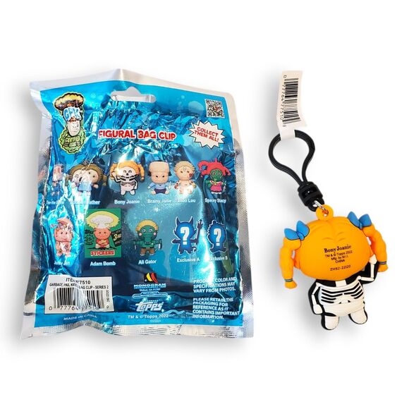 Garbage Pail Kids Bony Joanie Figural Bag Clip Series 2 - 2022 Opened Blind Bag - Picture 4 of 4